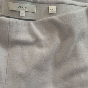 Vince Women's Light Gray wool trousers